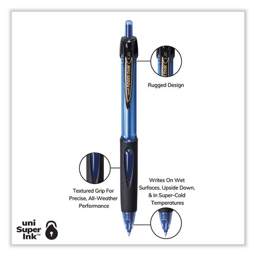 Power Tank Rt Ballpoint Pen, Retractable, Bold 1 Mm, Blue Ink, Translucent Blue Barrel, Dozen