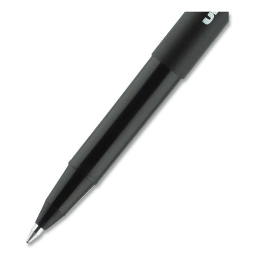 Onyx Roller Ball Pen, Stick, Micro 0.5 Mm, Black Ink, Black Matte Barrel, Dozen