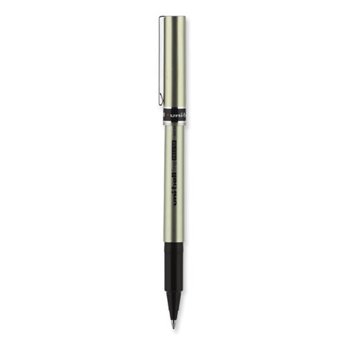 Deluxe Roller Ball Pen, Stick, Fine 0.7 Mm, Black Ink, Champagne Barrel, Dozen