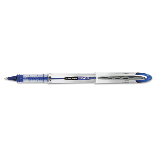 Vision Elite Roller Ball Pen, Stick, Bold 0.8 Mm, Black Ink, White/black Barrel