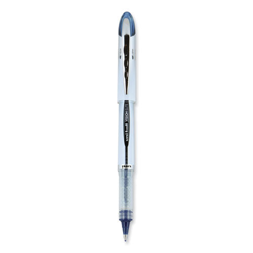 Vision Elite Roller Ball Pen, Stick, Bold 0.8 Mm, Blue-black Ink, White/blue Barrel