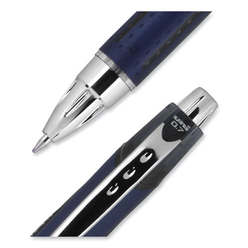 Jetstream Retractable Ballpoint Pen, Fine 0.7 Mm, Black Ink, Blue Barrel