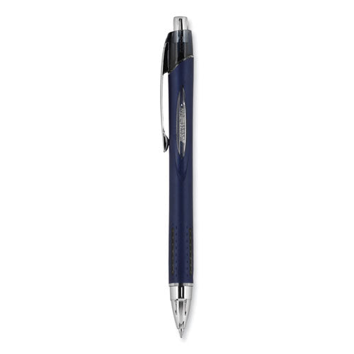 Jetstream Retractable Ballpoint Pen, Fine 0.7 Mm, Black Ink, Blue Barrel