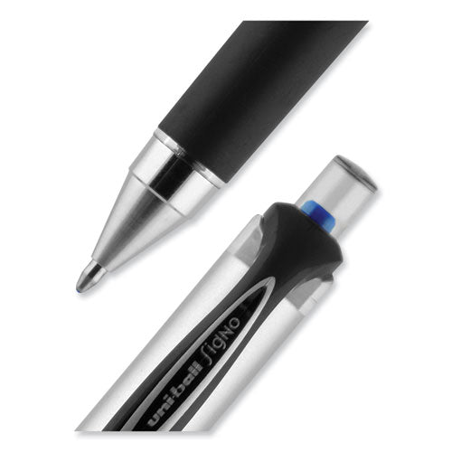 207 Impact Gel Pen, Retractable, Bold 1 Mm, Blue Ink, Black/blue Barrel