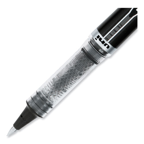 Vision Elite Roller Ball Pen, Stick, Extra-fine 0.5 Mm, Black Ink, Black Barrel