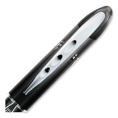 Vision Elite Roller Ball Pen, Stick, Extra-fine 0.5 Mm, Black Ink, Black Barrel