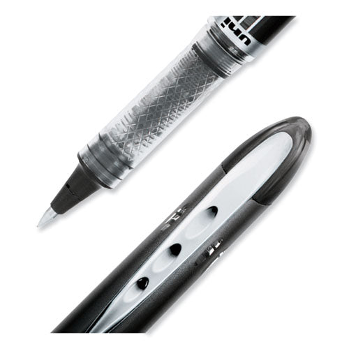 Vision Elite Roller Ball Pen, Stick, Extra-fine 0.5 Mm, Black Ink, Black Barrel