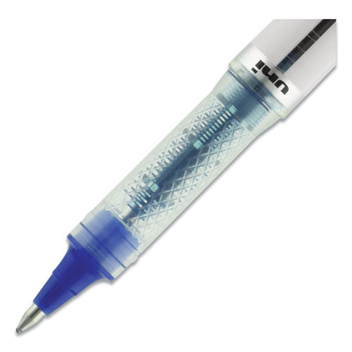 Vision Elite Roller Ball Pen, Stick, Bold 0.8 Mm, Blue Ink, White/blue Barrel