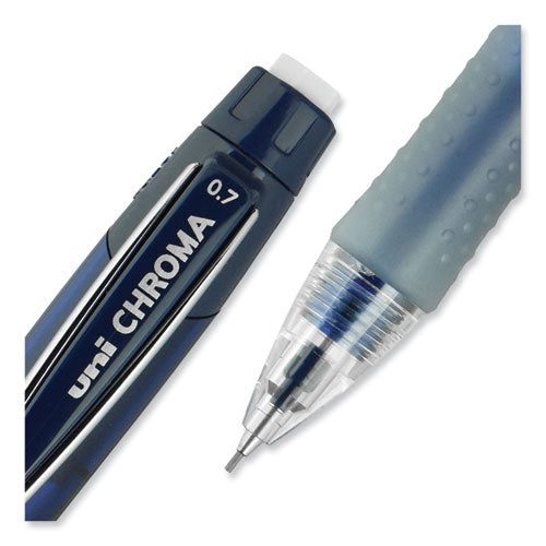 Chroma Mechanical Pencil, 0.7 Mm, Hb (#2), Black Lead, Cobalt Barrel, Dozen