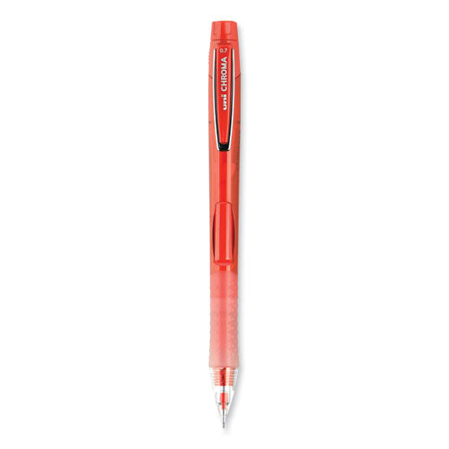 Chroma Mechanical Pencil, 0.7 Mm, Hb (#2), Black Lead, Red Barrel, Dozen