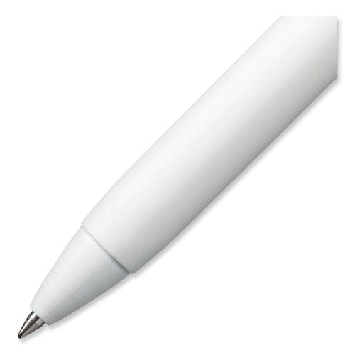 Unione Gel Pen, Retractable, Medium 0.7 Mm, Business Ink-color Assortment, White Barrel, 5/pack