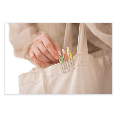 Unione Gel Pen, Retractable, Medium 0.7 Mm, Fashion Ink-color Assortment, White Barrel, 5/pack