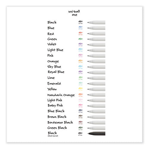 Unione Gel Pen, Retractable, Medium 0.7 Mm, Fashion Ink-color Assortment, White Barrel, 5/pack