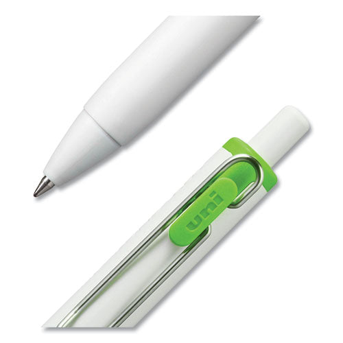 Unione Gel Pen, Retractable, Medium 0.7 Mm, Fashion Ink-color Assortment, White Barrel, 5/pack