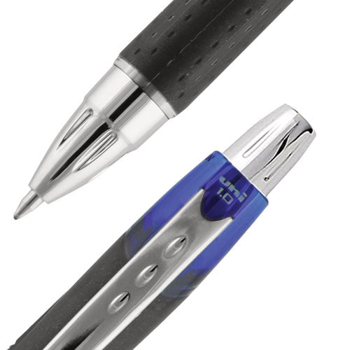 Jetstream Retractable Ballpoint Pen, Bold 1 Mm, Blue Ink, Black Barrel