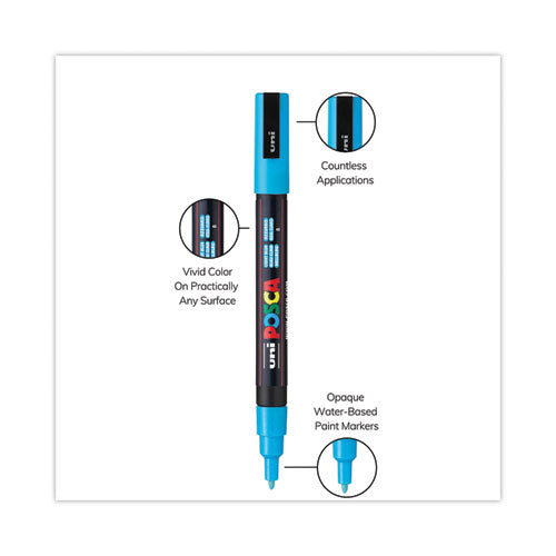 Permanent Specialty Marker, Fine Bullet Tip, Assorted Colors, 8/pack