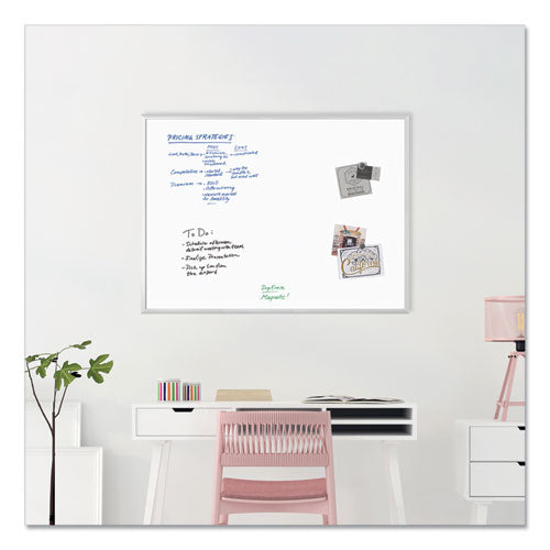 Magnetic Dry Erase Board With Aluminum Frame, 48 X 36, White Surface, Silver Aluminum Frame