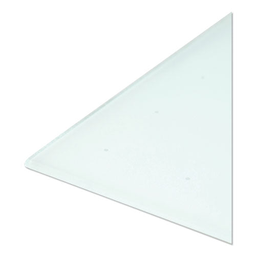 Floating Glass Ghost Grid Dry Erase Board, 36 X 24, White Surface