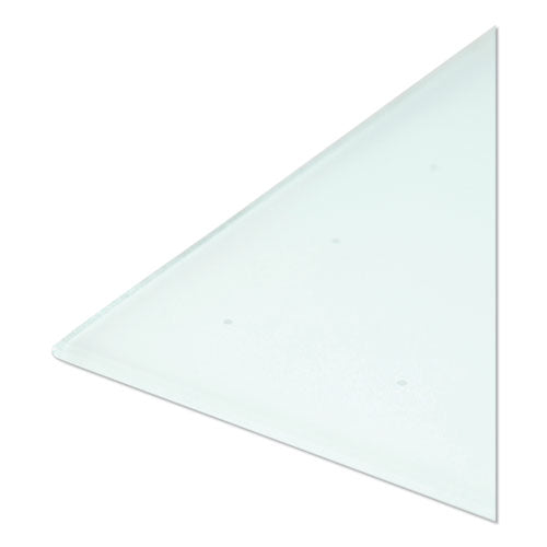 Floating Glass Ghost Grid Dry Erase Board, 48 X 36, White Surface