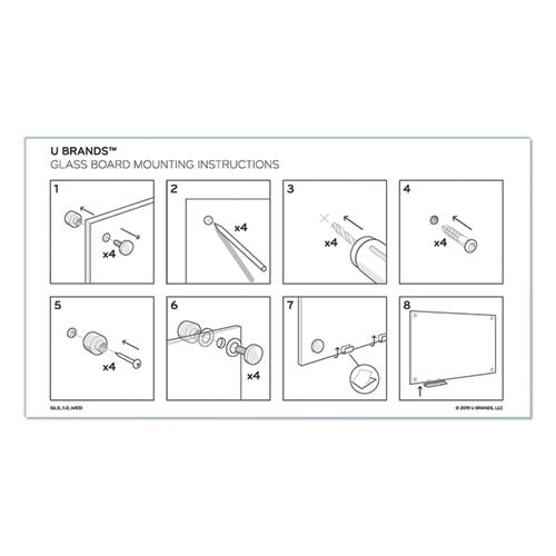 Magnetic Glass Dry Erase Board Value Pack, 72 X 48, White Surface