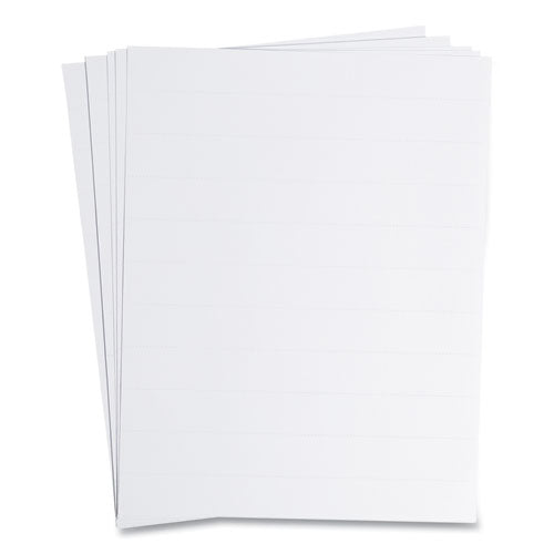 Data Card Replacement Sheet, 8.5 X 11 Sheets, Perforated At 1", White, 10/pack