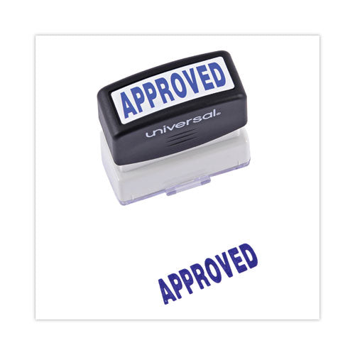 Message Stamp, Approved, Pre-inked One-color, Blue