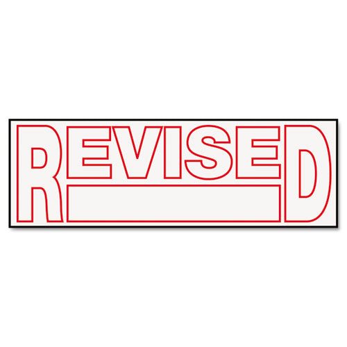 Message Stamp, Cancelled, Pre-inked One-color, Red