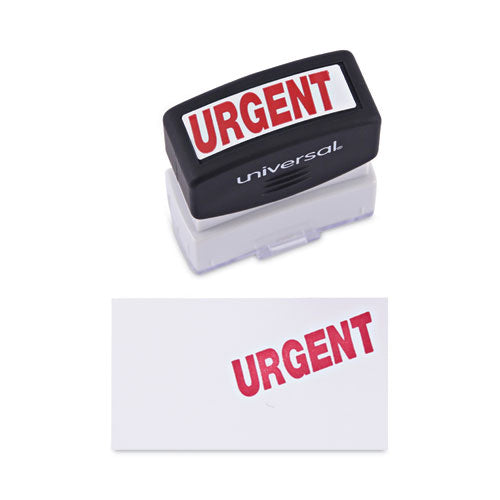 Message Stamp, Urgent, Pre-inked One-color, Red