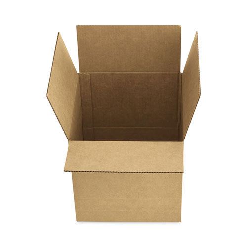 Fixed-depth Brown Corrugated Shipping Boxes, Regular Slotted Container (rsc), Large, 12" X 12" X 7", Brown Kraft, 25/bundle