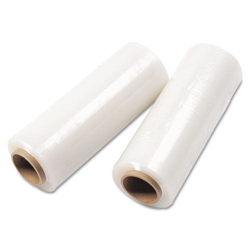 Handwrap Stretch Film, 12" X 1,500 Ft Roll, 20 Mic (80-gauge), Clear, 4/carton