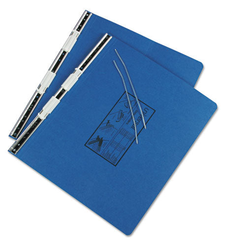 Pressboard Hanging Binder, 2 Posts, 6" Capacity, 9.5 X 11, Blue