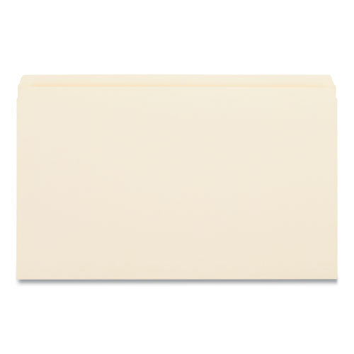 Double-ply Top Tab Manila File Folders, Straight Tabs, Legal Size, 0.75" Expansion, Manila, 100/box