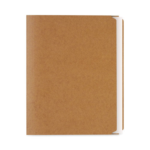 Reinforced Kraft Top Tab File Folders, Straight Tabs, Letter Size, 0.75" Expansion, Brown, 100/box