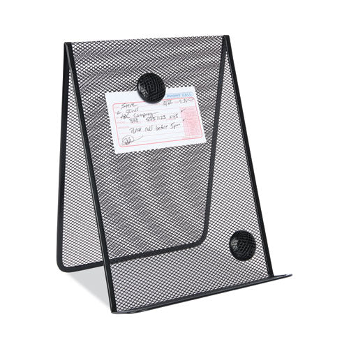 Metal Mesh Document Holder Free Standing, 35 Sheet Capacity, Metal, Black