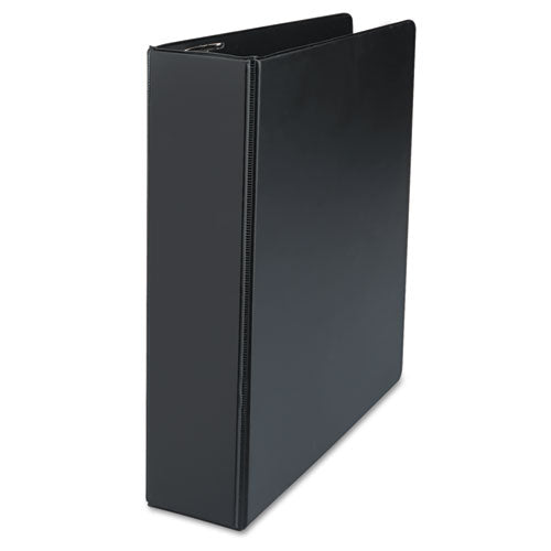 Deluxe Non-view D-ring Binder With Label Holder, 3 Rings, 4" Capacity, 11 X 8.5, Black