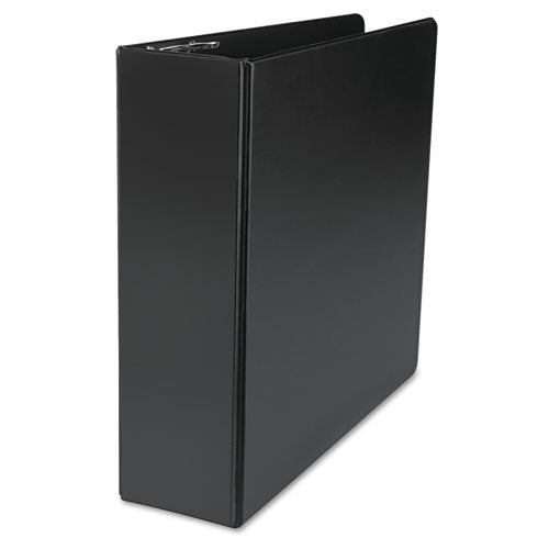 Deluxe Non-view D-ring Binder With Label Holder, 3 Rings, 4" Capacity, 11 X 8.5, Black