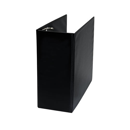 Deluxe Non-view D-ring Binder With Label Holder, 3 Rings, 5" Capacity, 11 X 8.5, Black