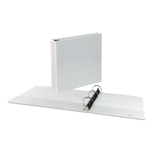 Deluxe Round Ring View Binder, 3 Rings, 2" Capacity, 11 X 8.5, White