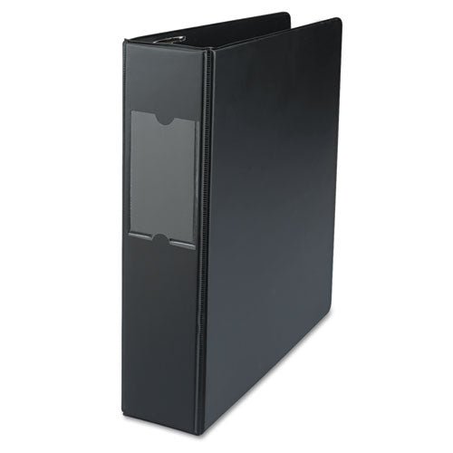 Deluxe Non-view D-ring Binder With Label Holder, 3 Rings, 2" Capacity, 11 X 8.5, Black