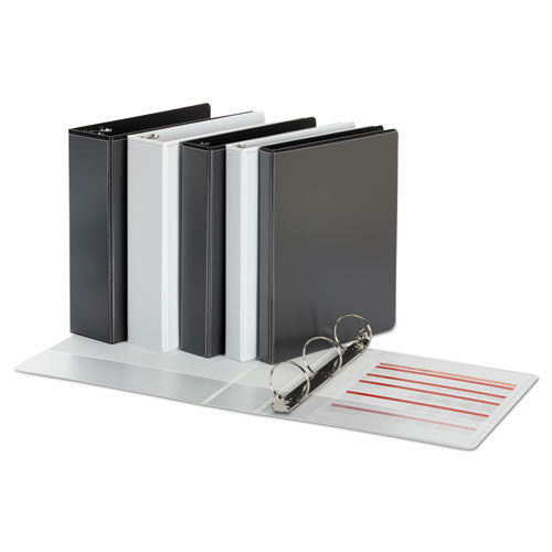 Economy Round Ring View Binder, 3 Rings, 1.5" Capacity, 11 X 8.5, White, 12/carton