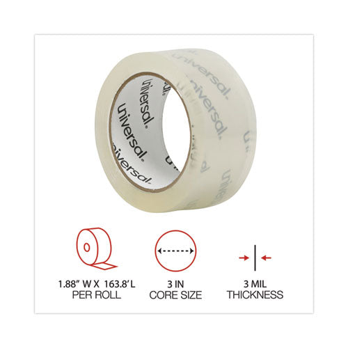 Heavy-duty Acrylic Box Sealing Tape, 3" Core, 1.88" X 54.6 Yds, Clear, 6/pack