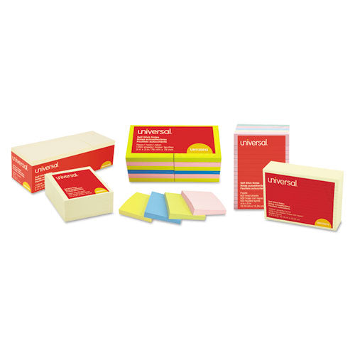 Self-stick Note Pads, 1.5" X 2", Yellow, 100 Sheets/pad, 12 Pads/pack