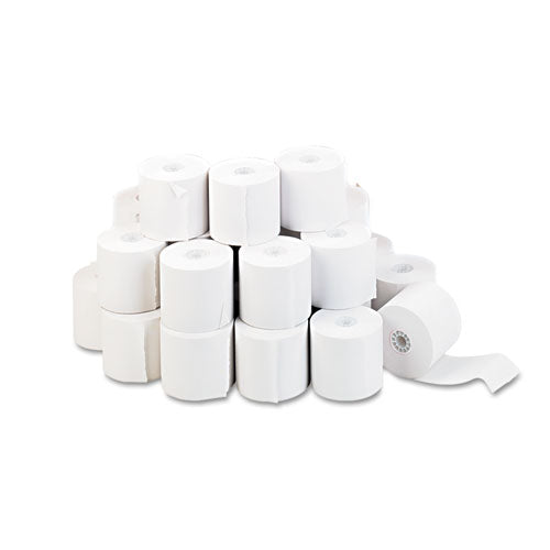 Impact And Inkjet Print Bond Paper Rolls, 0.5" Core, 2.25" X 128 Ft, White, 100/carton