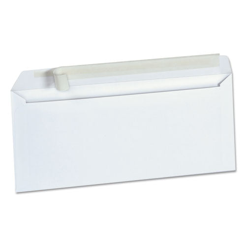 Peel Seal Strip Business Envelope, #10, Square Flap, Self-adhesive Closure, 4.13 X 9.5, White, 100/box