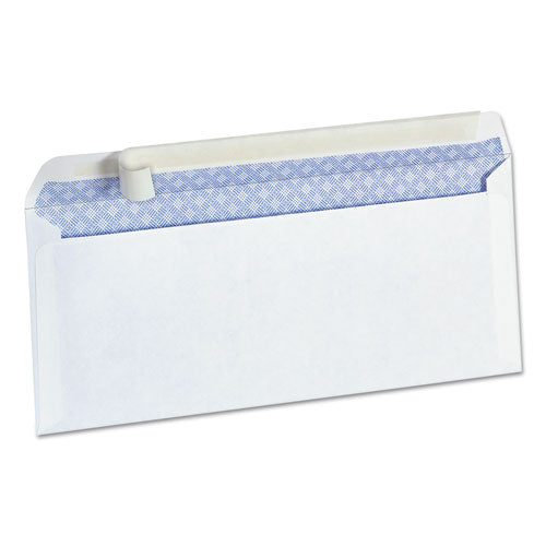 Peel Seal Strip Security Tint Business Envelope, #6 3/4, Square Flap, Self-adhesive Closure, 3.63 X 6.5, White, 100/box