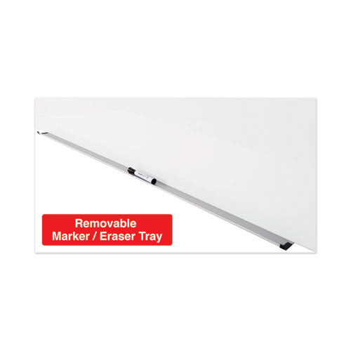 Frameless Magnetic Glass Marker Board, 36 X 24, White Surface