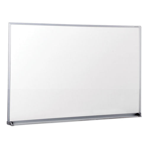 Melamine Dry Erase Board With Aluminum Frame, 24 X 18, White Surface, Anodized Aluminum Frame