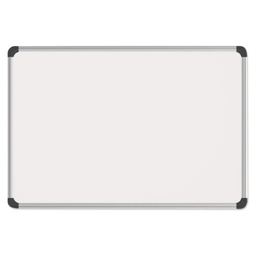 Magnetic Steel Dry Erase Marker Board, 24 X 18, White Surface, Aluminum/plastic Frame