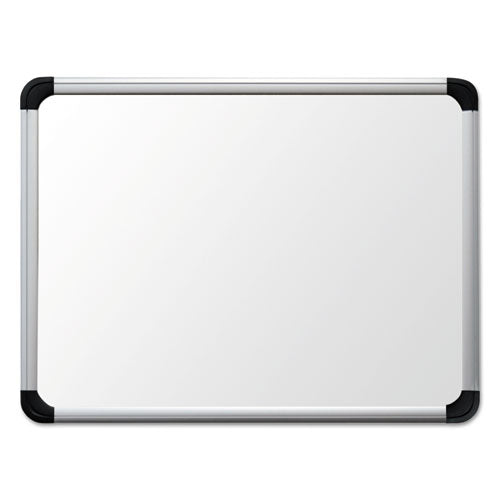 Deluxe Porcelain Magnetic Dry Erase Board, 72 X 48, White Surface, Silver/black Aluminum Frame