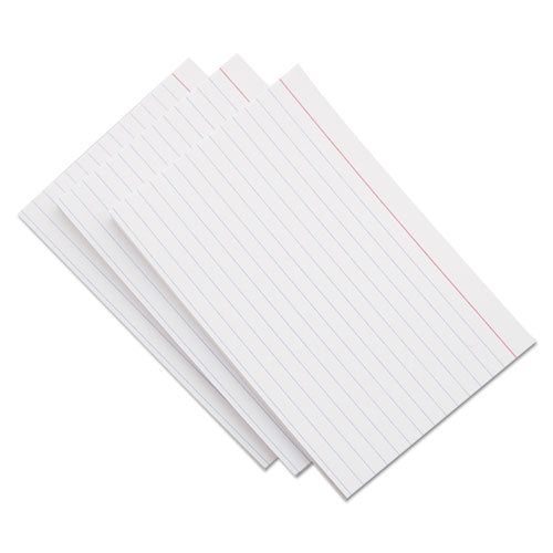 Ruled Index Cards, 3 X 5, White, 100/pack